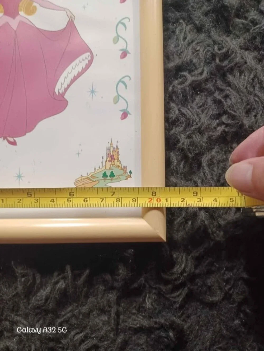 Vintage Disney Sleeping Beauty Princess Aurora Framed Print Artwork Wall Decor